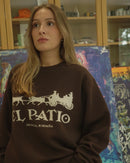 EL PATIO MERINO KNIT SWEATER - DARK BROWN