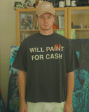 T-SHIRT (boxy oversize) - WILL PAINT FOR CASH